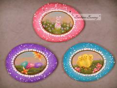 Panoramic Easter Egg Ornaments