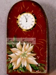 Poinsettia Clock