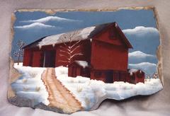 Reeves' Barn In Winter